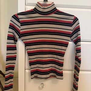 Brandy Melville Striped Turtleneck